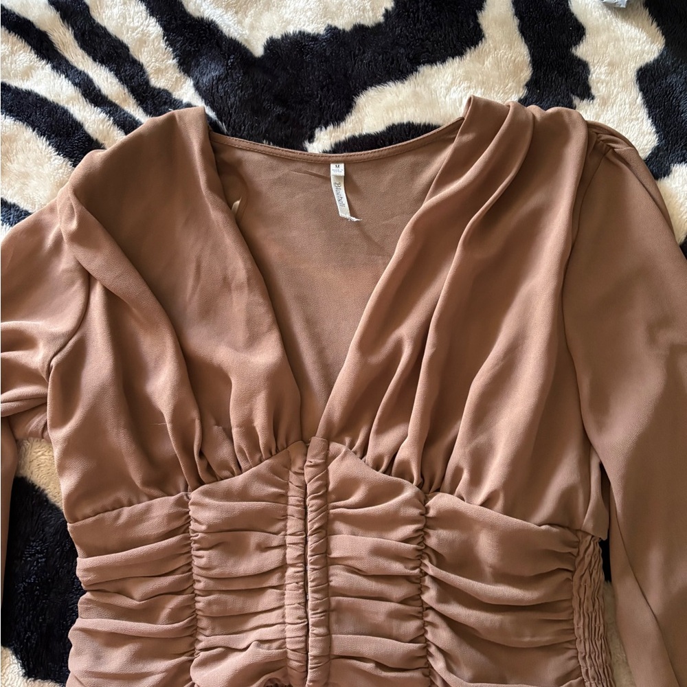 Bluebell Collection Brown Long Sleeve Top